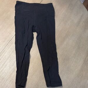Athleta Black High-Rise Capri Leggings